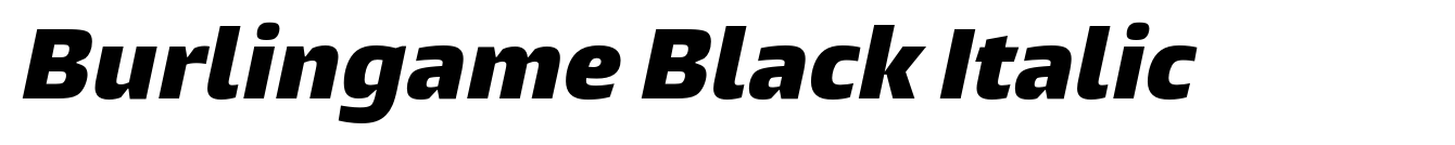 Burlingame Black Italic image